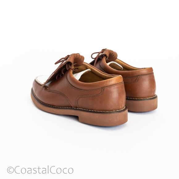 Polo Golf Ralph Lauren Women's Shoes 6 Saddle Kiltie Oxford Ivy Preppy Vintage 2 - Picture 7 of 11